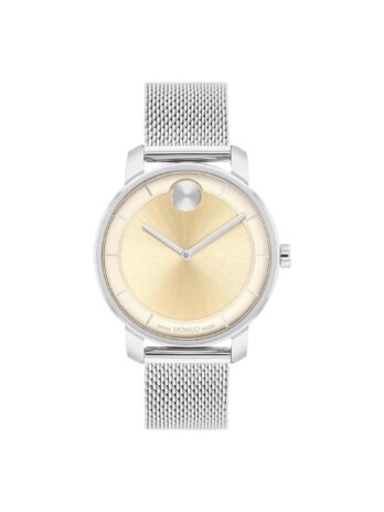 Movado Bold Access レディースステンレススチール腕時計, ゴールド
